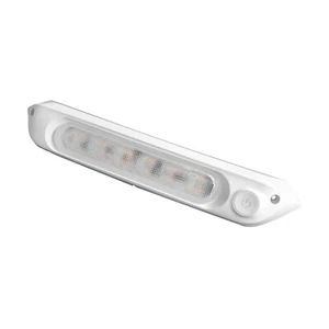 DIMMABLE WHITE WITH SWITCH 287mm DUAL LED BUG LIGHT 12V AMBER/WHITE AWNING LIGHT - Picture 1 of 4
