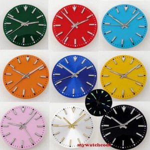 29mm naranja esfera negra ajuste estilo Explorer NH35 NH36 miyota 8215 eta 2824 reloj - Imagen 1 de 24