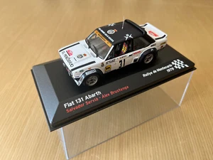 SEAT 131 ABARTH RALLYE DE MONTECARLO 1979 SALVADOR SERVIA-ALEX BRUSTENGA 1:43 AL - Picture 1 of 5