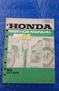 FABRICANTE DE EQUIPOS ORIGINALES HONDA MOTO DE TIERRA MANUAL DE REPARACIÓN CR125R 1992 61KZ400 - Imagen 1 de 4