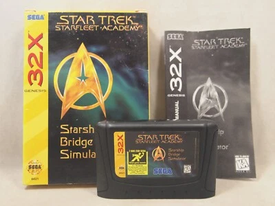Star Trek: Starfleet Academy (SEGA Genesis 32X) Authentic Complete in Box CIB - Image 1 of 4