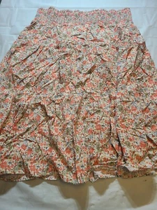 Universal Thread Women's Floral Skirt With Elastic Waist Line Size 2X - Picture 1 of 3