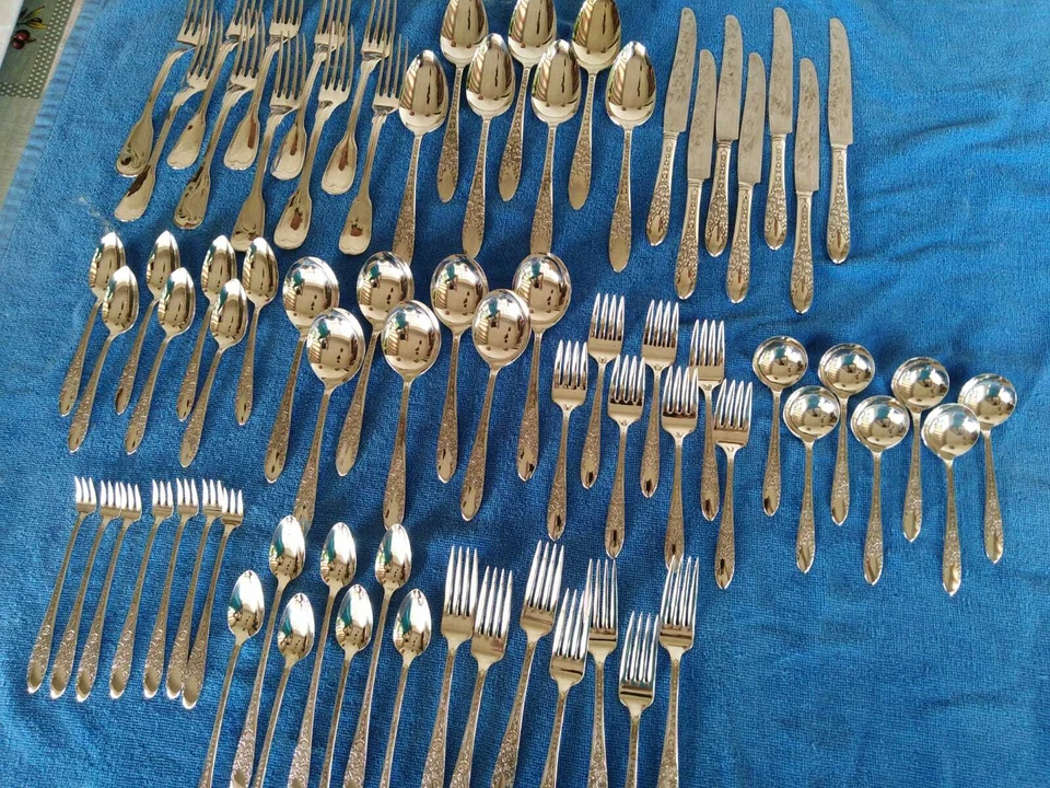 SERVIZIO POSATE in Silver - 73 pezzi - Silver Sambonet - Vedere Foto dentro - Immagine 1 di 4