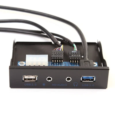 20pin USB 3.0 2.0 + 3.5mm Audio Mic Ports CD ROM Drive Front Panel F PC Computer - Image 1 of 4