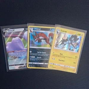 Pokemon - Lo mismo ocurre con V - 050/072 - SWSH Shining Fates - Half Art Card + 2 holos - Imagen 1 de 2
