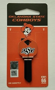 Oklahoma State Cowboys Haus Schlüssel Rohling KW1 66 NCAA Football Fan Strumpf Sachen - Bild 1 von 4