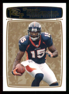2008 Topps Rookie Progression Gold #90 Brandon Marshall /199 - Image 1 of 2