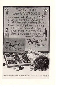 Impresión de anuncio vintage 1932 saludos de Pascua Whitman's Sampler Met Life Insurance dedos de los pies - Imagen 1 de 3