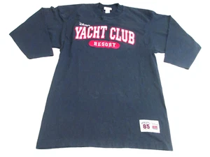 Disney's Yacht Club Resort T-Shirt Herren Medium 3/4 Arm Navy Blau Spell Out - Bild 1 von 7