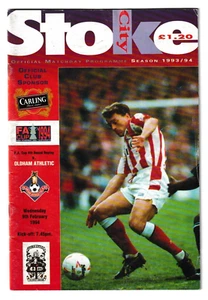 Stoke City v Oldham Athletic 1993/94 FA Cup 4th Round Replay - Bild 1 von 1