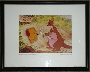 Art Sale! ROO HAS A LITTLE SURPRISE FOR YOU ~ FRAMED DISNEY WINNIE Poo Kanga ROO - Picture 1 of 1