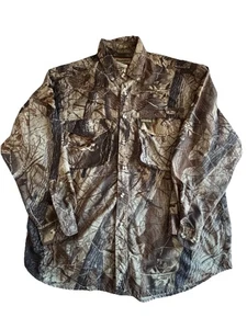 Remington Camouflage Men’s Long Sleeve Button Up Vented Shirt L RealTree - Picture 1 of 11