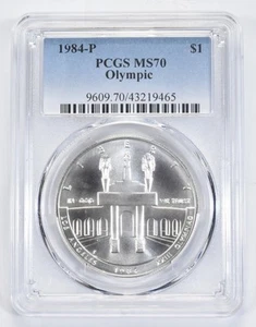 MS70 1984-P LA Olympics Commemorative Silver Dollar PCGS *1496 - Picture 1 of 5