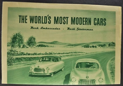 1950 Nash Brochure Folder Ambassador Statesman Airflyte Sedan Coupe Original 50 - Imagem 1 de 4