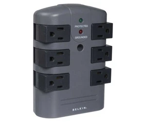 Supresor de sobretensiones BELKIN 6 salidas - 6 x alimentación de CA - 1080 J - Imagen 1 de 2