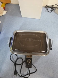  Sartén eléctrica Presto Full Fry de colección, funciona.  Sin astillas ni grietas ni roturas  - Imagen 1 de 9