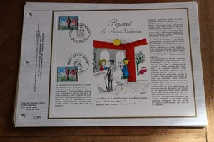 feuillet CEF 1985 premier 1er jour PEYNET LA SAINT VALENTIN ST AMOUR 757 - Picture 1 of 1