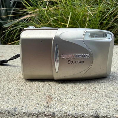 Olympus Stylus Epic Zoom 80 Multi all Weather Portable Point & Shoot Camera READ - Image 1 of 4