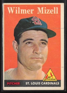 1958 Topps #385 Wilmer Mizell (print marks)(Low Grade) - Picture 1 of 2