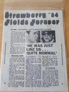 Strawberry Fields Forever - Fanzine - Issue #34 - Beatles Meet Elvis - Imagen 1 de 2
