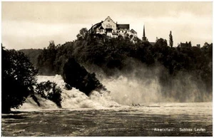 Laufen Schweiz Postkarte ~1950/60 Schloß Rheinfall Wasserfall Waterfall Suisse - Picture 1 of 1