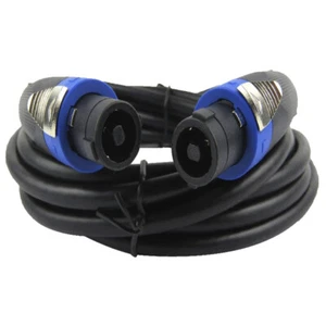 Cable Speakon macho de estudio de 15 pies a altavoz Speakon cable Speakon macho para audio - Imagen 1 de 16