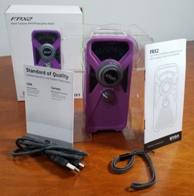 Eton American Red Cross RAIDO  FRX2 Hand Turbine AM/FM/NOAA Weather  with USB - Image 1 of 4