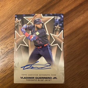 2025 Topps Series 1 - Baseball Stars Autographs Vladimir Guerrero Jr. Gold 3/50 - Picture 1 of 2