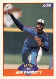 1989 Score MLB Jeff Parrett #377 - Picture 1 of 2