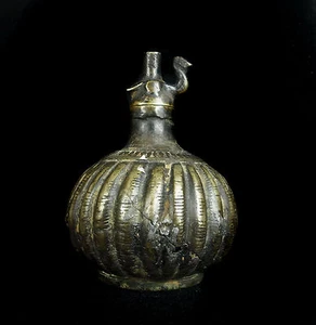 Item Digging Antique Lamp Oil Bronze Middle Orient Arab Oil Lamp - Picture 1 of 9