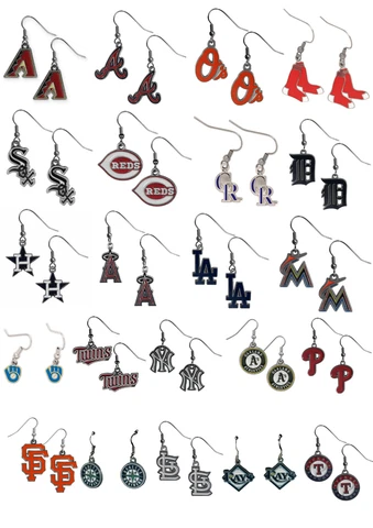 New MLB baseball officially licensed pick your team Dangle Earrings Cover