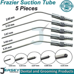 ENT CHIRURGISCHER FRAZIER SAUGSCHLAUCH SET MIT 5 RÖHREN SAUGGERÄT ZAHNINSTRUMENTE  - Bild 1 von 6