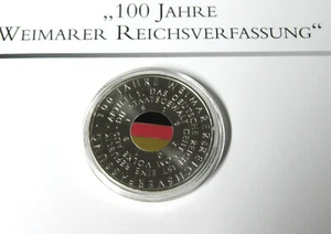 20 Euro Silbermünze Weimarer Reichsverfassung + Zertifikat - Bild 1 von 2