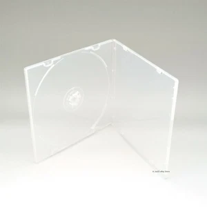 200 Transparente 5,2 mm Único CD DVD R CDR DVDR Disco PP Polietileno Estuche Manga Exterior - Imagen 1 de 3