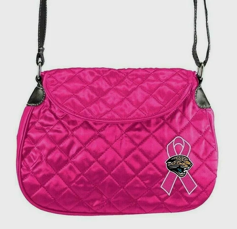 NFL Jacksonville Jaguars BCA Quilted Saddlebag Purse, New Cover