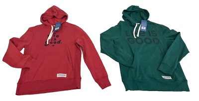 $65 Life Is Good Simply True Fleece Hoodie NWT Sz XS,S,M,L,XL,XXL Color Choice - Image 1 of 4