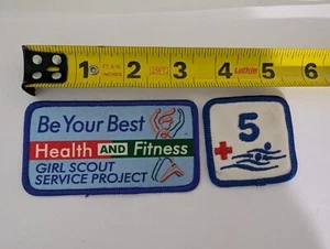 Pfadfinderinnenführer Sei deine beste Gesundheit und Fitness Schwimmabzeichen Patches - Bild 1 von 2