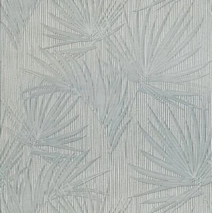 gray tan cream vertical bamboo textured Wallpaper tropical jungle palm leaves 3D - Picture 1 of 12