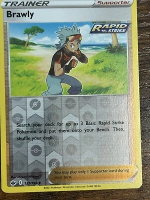 Brawly Reverse Holo SWSH06: Chilling Reign #131/198 Pokemon TCG Card NM - Image 1 of 2