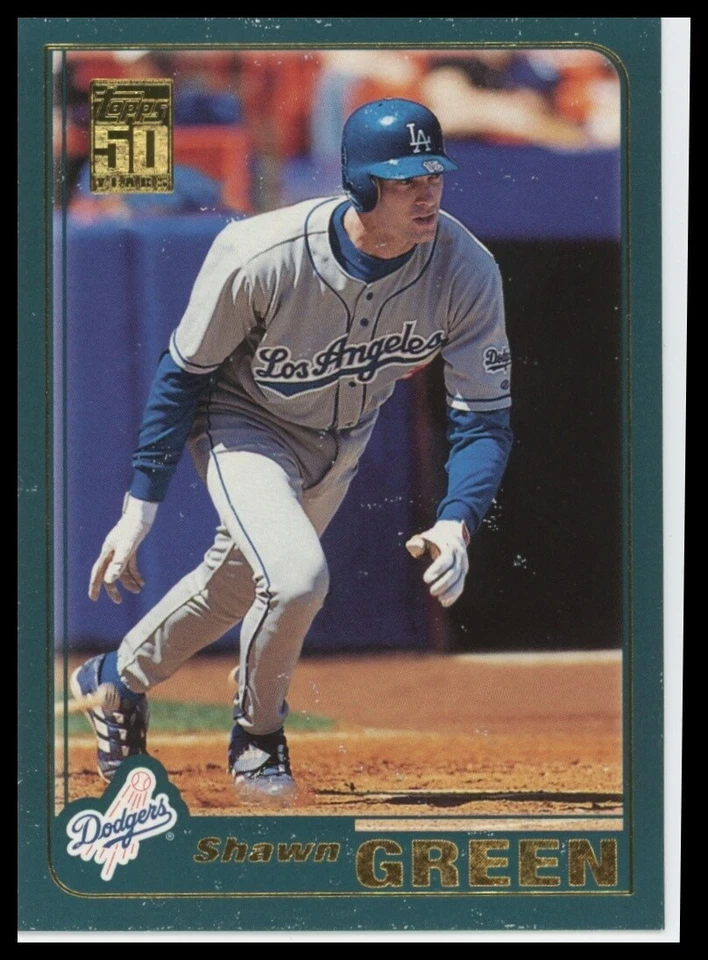 2001 Topps #20 Shawn Green Los Angeles Dodgers - Image 1 of 1