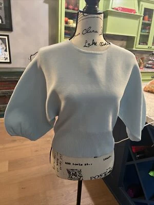 Suéter Line and Dot Para Mujer Talla XS Azul Claro Bebé Azul Suéter Anthropologie Foto 1 de 4