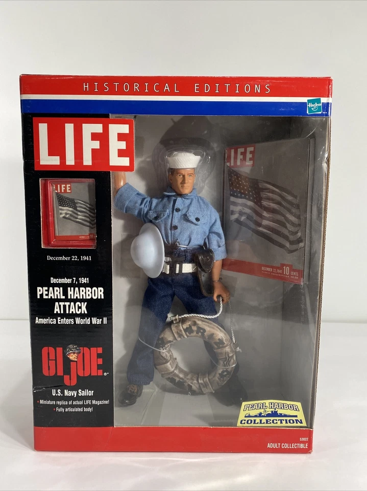 Gi Joe Pearl Harbor Attack Life Historical Editions US Navy Sailor 2000 Hasbro