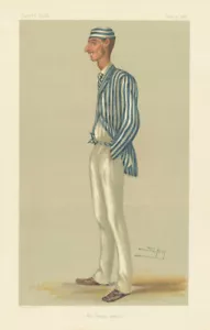 VANITY FAIR SPY CARTOON Frederick Spofforth 'The Demon Bowler' Cricket 1878 - Picture 1 of 2