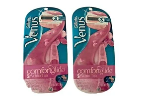 2 MAQUINILLAS DE AFEITAR GILLETTE VENUS COMFORTGLIDE de té blancas - Imagen 1 de 2