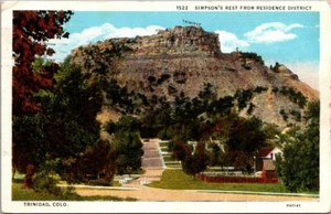 Cartolina SIMPSON'S REST da Residence District TRINIDAD, Colorado CO c1936 - Foto 1 di 2