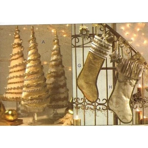 Weihnachtsschmuck, Strümpfe, Ornamente Nähmuster McCalls 5263 ungeschnitten - Bild 1 von 5