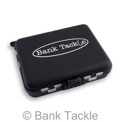 BANK TACKLE Carp Tackle Box Store Karpfenangeln Terminal Tackle schwarz Aufbewahrungsbox (T5)