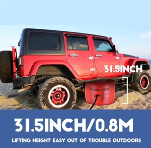 ✨ 4T Exhaust Air Jack 31.5" 8800lbs Off-Road SUV Truck Rescue Dual Inflation Sys - Picture 1 of 6