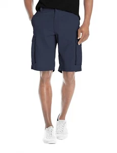 Mens Super Comfy Flex Waist Cargo Shorts ASH45173 Cobalt Blu 30 - Picture 1 of 4