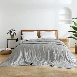 Cooling Comforter, Rayon Derived from Bamboo, Lightweight Summer Quilt Queen/Ful - Picture 1 of 5